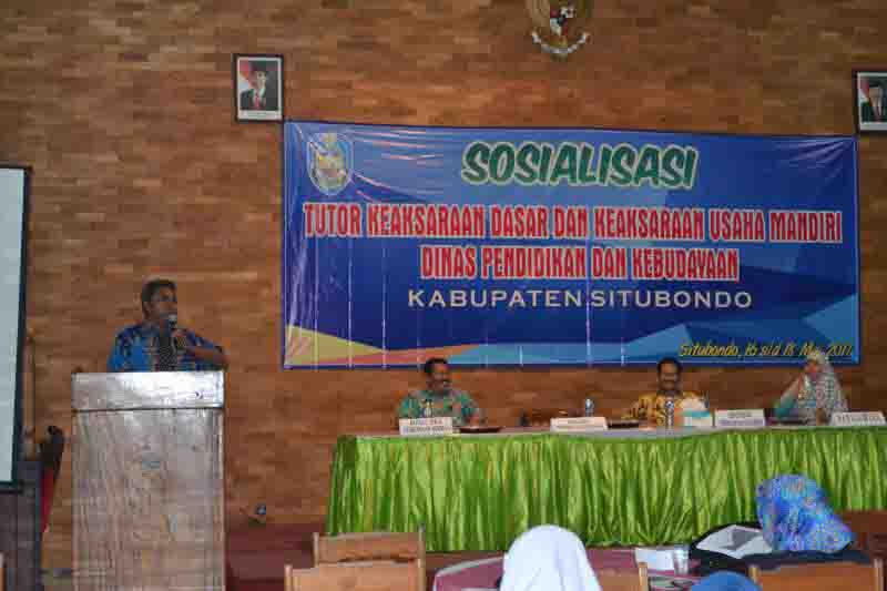 Sosialisasi Tutor Keaksaraan Tahun 2017
